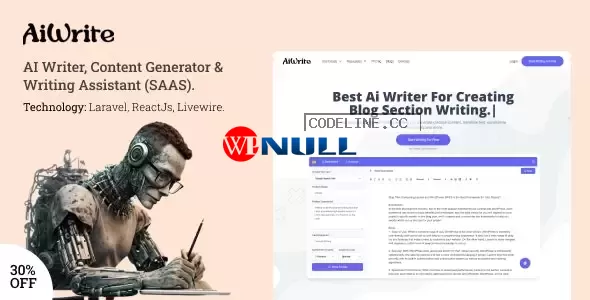 AiWrite v1.5 – AI Writer, Content Generator & Writing Assistant Tools(SAAS)