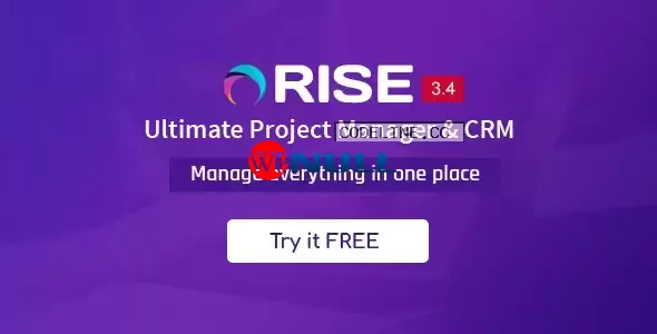 RISE v3.4 – Ultimate Project Manager & CRM –
