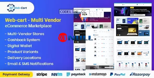 Web-cart v4.3 – Multi Vendor eCommerce Marketplace