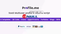 Profile.me v2.2 – Saas Multiuser Profile Resume & Vcard Script