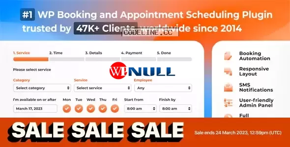 Bookly PRO v6.0 – Appointment Booking and Scheduling Software System