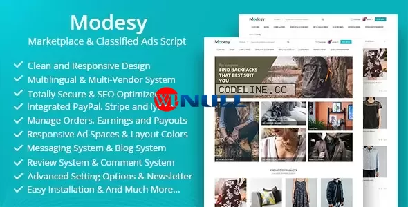 Modesy v2.3.1 – Marketplace & Classified Ads Script –