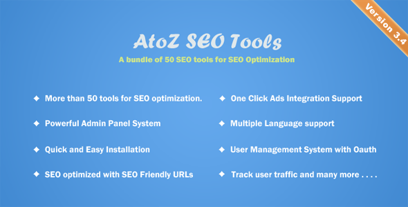 AtoZ SEO Tools v3.6 – Search Engine Optimization Tools –