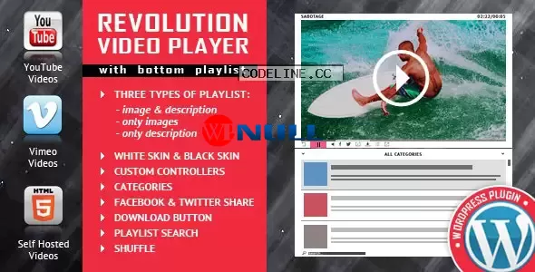 Revolution Video Player With Bottom Playlist v2.1