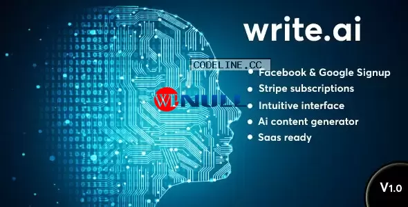 Write.ai v1.0 – AI Content Generation Tool (SAAS)