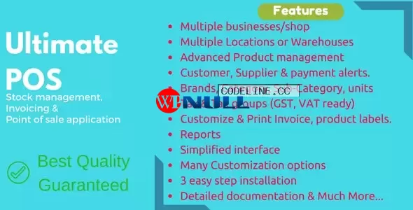 Ultimate POS v5.0 – Best ERP, Stock Management, Point of Sale & Invoicing application