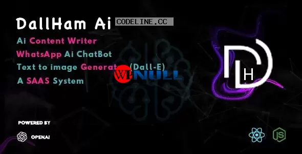 DallHam Ai v1.0 – Ai WhatsApp Chatbot, AI Content Creator, Image Generator SAAS System