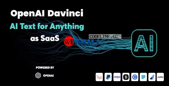 OpenAI Davinci v1.3 – AI Writing Assistant and Content Creator as SaaS –